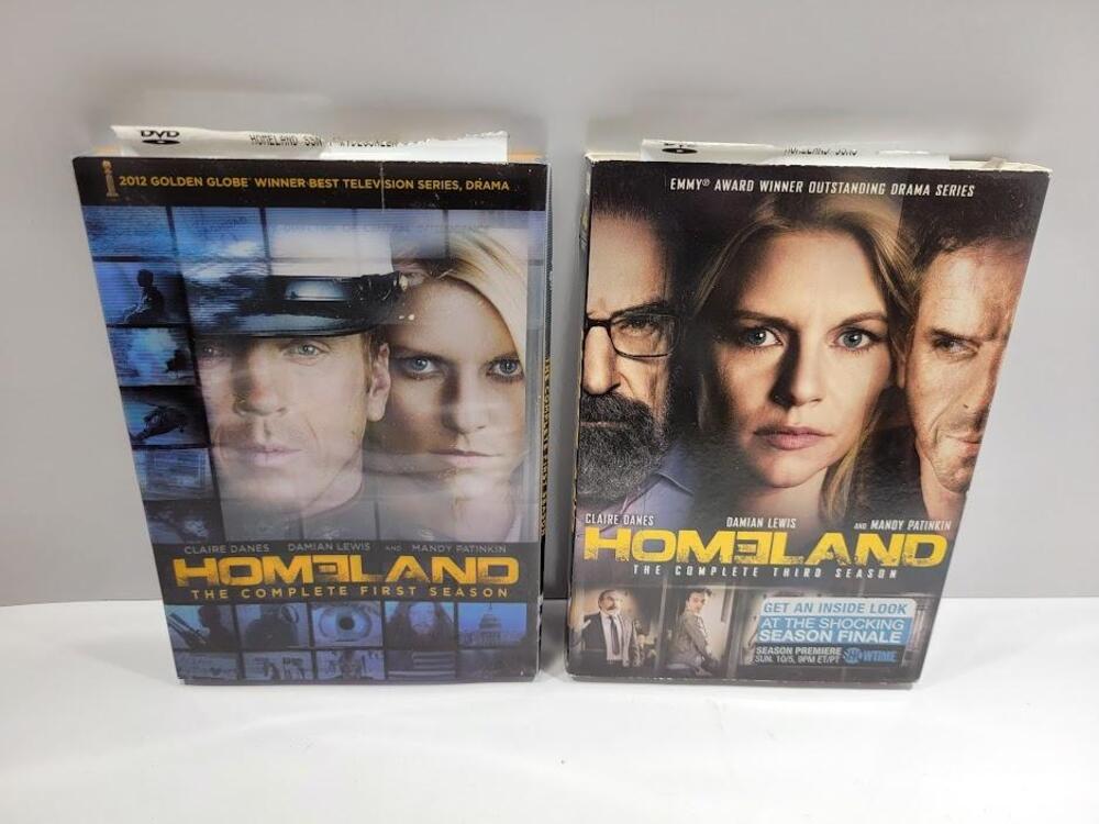 Homeland Seasons 1 & 3 DVD TV Series Box Sets Widescreen NTSC Showtime Spy
